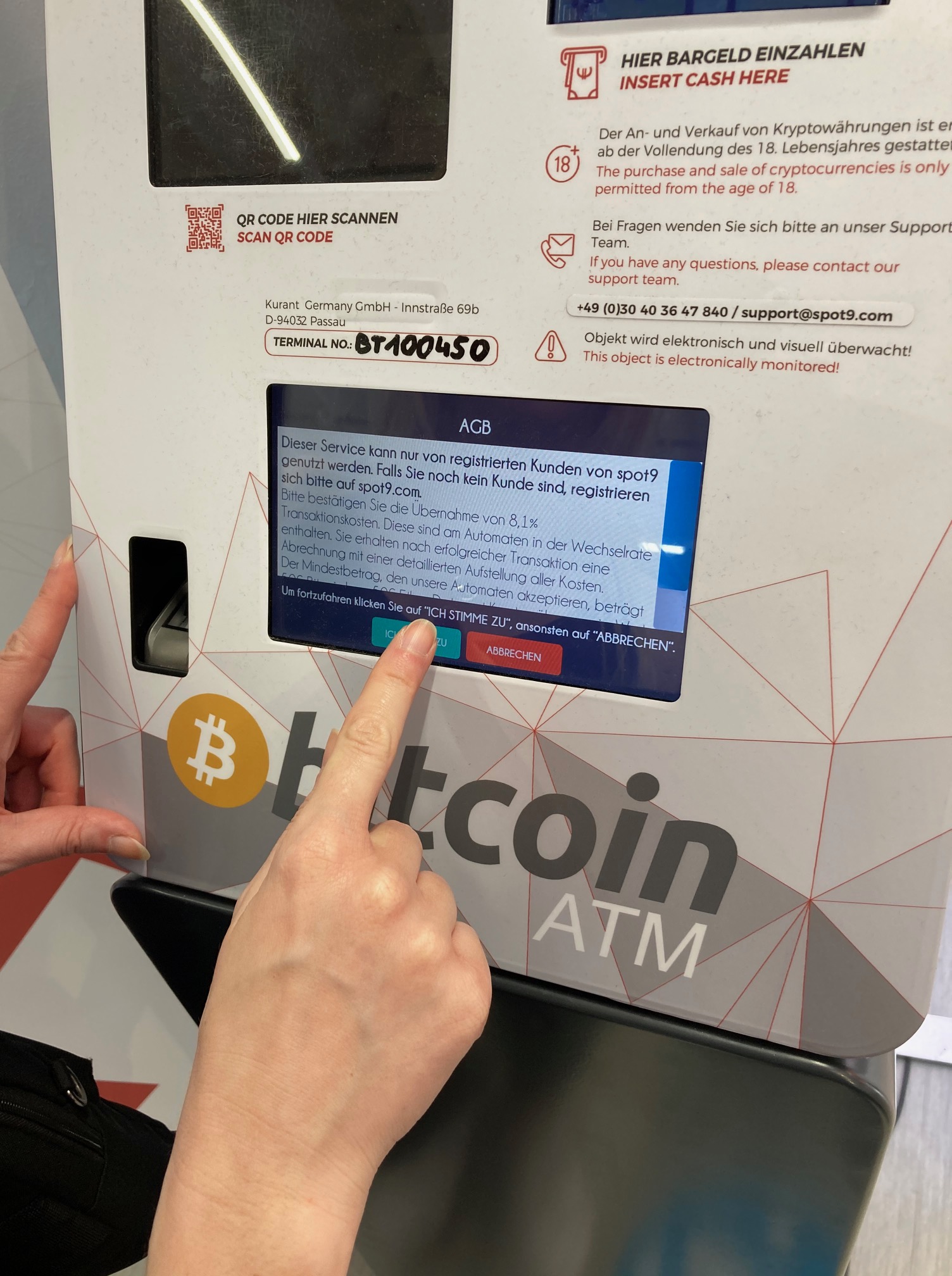 bitcoin automat auszahlen