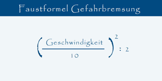 Bremsweg beim Auto richtig berechnen: Mit dieser Formel geht es