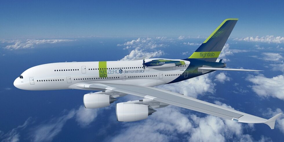 Airbus entwickelt Flugzeug mit wasserstoffbetriebenem