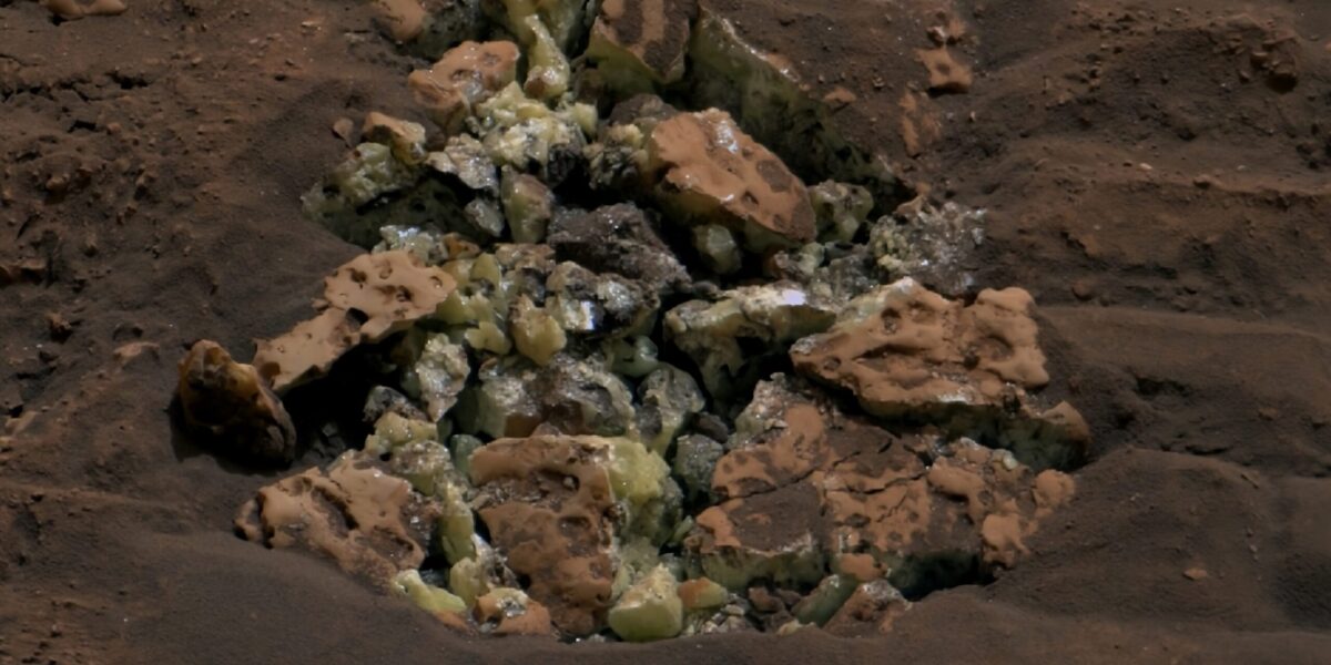 Mars Schwerfelkristalle