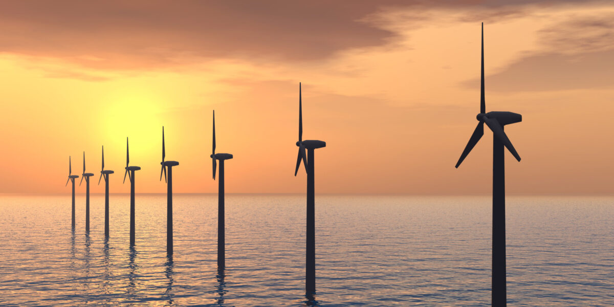 Windräder in der Nordsee